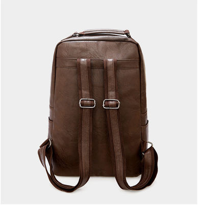 20-37 Liter Kapazität Softback Rucksack für Herren Leder Business-Tasche und Schultasche