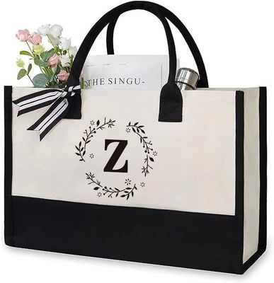 Einkaufstüten kundenspezifische Farbe große Tote Leinwandtasche mit personalisiertem Design Brief