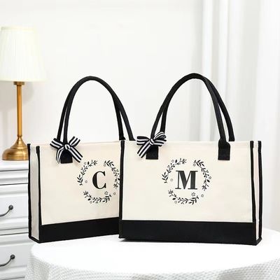 Einkaufstüten kundenspezifische Farbe große Tote Leinwandtasche mit personalisiertem Design Brief