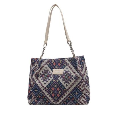 Druckmuster gedruckte Leinwand-Einkaufstüte Dauerhafte Tote Wandteppich-Tasche zur Werbung