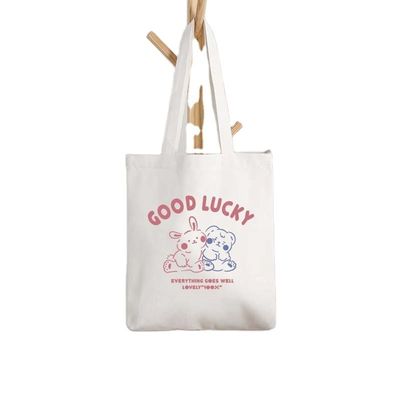 Tägliches Leben Custom Printed Logo Baumwolle Leinwand Tote Tasche Klappbare wiederverwendbare Einkaufstasche