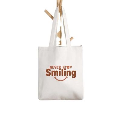 Tägliches Leben Custom Printed Logo Baumwolle Leinwand Tote Tasche Klappbare wiederverwendbare Einkaufstasche