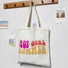 Tägliches Leben Custom Printed Logo Baumwolle Leinwand Tote Tasche Klappbare wiederverwendbare Einkaufstasche