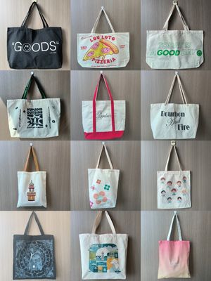 Akzeptable OEM/ODM-Kustom-Wiederverwendbare Baumwollwäsche-Shopping-Tote-Tasche für tägliche Bedürfnisse