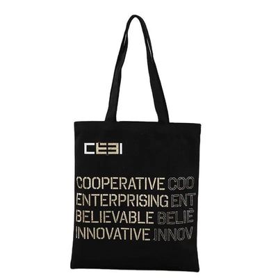 Drucker mit Bio-Baumwolle-Tote-Tasche Groß wiederverwendbarer Einkaufstasche mit individuellem Logo