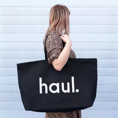 Custom Logo Natürliche Baumwoll-Shopping-Tote-Tasche für Frauen und Shopping