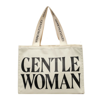 OEM/ODM Akzeptabel Naturbaumwolle Schwerlast-Leinwand-Tote-Tasche mit Tasche und Reißverschluss