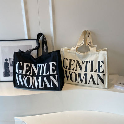 OEM/ODM Akzeptabel Naturbaumwolle Schwerlast-Leinwand-Tote-Tasche mit Tasche und Reißverschluss