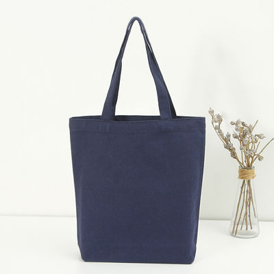 Einkaufsmöglichkeit Anpassungsgröße Feste Farbe Baumwolle Leinwand Tote-Tasche mit individuellem Logo