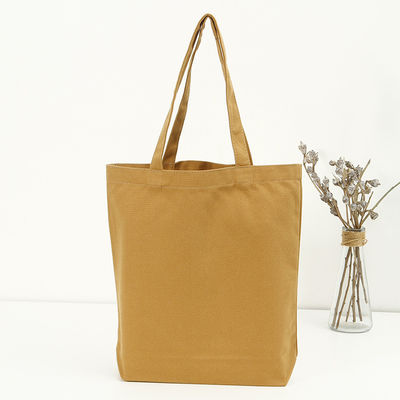 Einkaufsmöglichkeit Anpassungsgröße Feste Farbe Baumwolle Leinwand Tote-Tasche mit individuellem Logo