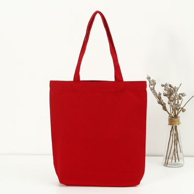 Einkaufsmöglichkeit Anpassungsgröße Feste Farbe Baumwolle Leinwand Tote-Tasche mit individuellem Logo