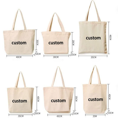 Neueste Modische Custom Logo Öko-freundliche Leinwand Tote Tasche mit Reißverschluss und Tasche