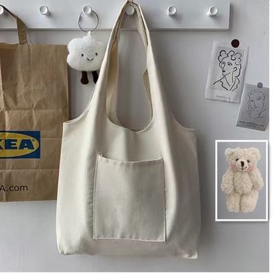 Wiederverwendbares Custom Print Logo Öko-freundliches Einkaufen Lebensmittel Leinwand Taschen Tote Geschenktasche