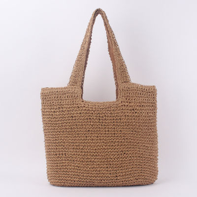 Akzeptable OEM/ODM Sommer-Raffia Stroh-Tote-Tasche für recycelte Strandtasche