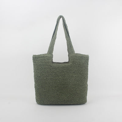 Akzeptable OEM/ODM Sommer-Raffia Stroh-Tote-Tasche für recycelte Strandtasche