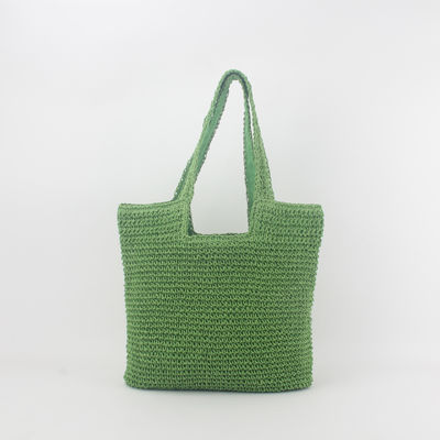Akzeptable OEM/ODM Sommer-Raffia Stroh-Tote-Tasche für recycelte Strandtasche
