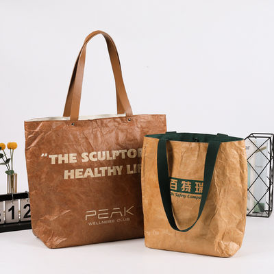 Custom Großkapazität Tote Tasche Sopping Tasche Öko-freundliche wasserdichte Dupont Papiertasche