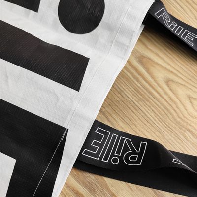 Personalisierte Logo-Druck PP Gewebte Tote-Tasche für Strandreise Studienförderung