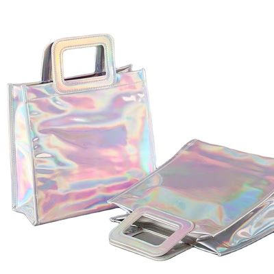 Stilvolle wiederverwendbare PVC-Laser-transparente holographische Tasche für Strandtaschen-Enthusiasten
