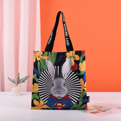 Sublimation Tote Bags Custom Logo gedruckt für wiederverwendbare große Kapazität Leinwandbeutel
