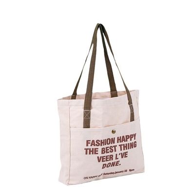 Briefmuster Typ Waschbare Leinwand Tote Tasche Modisch für die Förderung Festival Geschenk