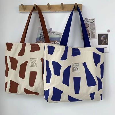 Gemachte Eco-Shopping-Tasche Große Leinwand-Baumwoll-Tote-Tasche für Frauen