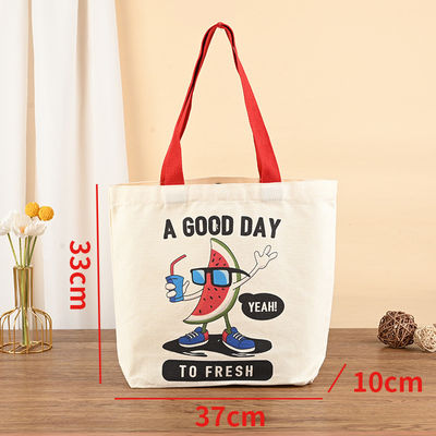 Custom Logo Farbe Größe Recyclinggewebe Mini Leinwand Baumwolle Tote Bag für Frauen Kinder