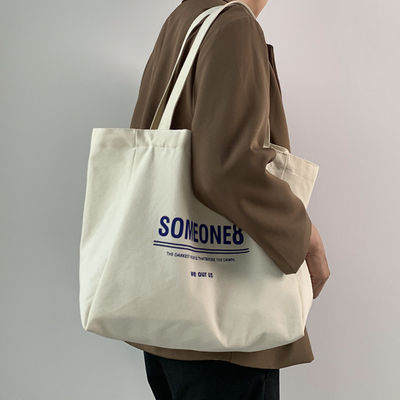 Customized Logo Printed Canvas Cotton Tote Bags für modische Frauen OEM/ODM akzeptiert