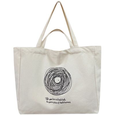 Customized Logo Printed Canvas Cotton Tote Bags für modische Frauen OEM/ODM akzeptiert
