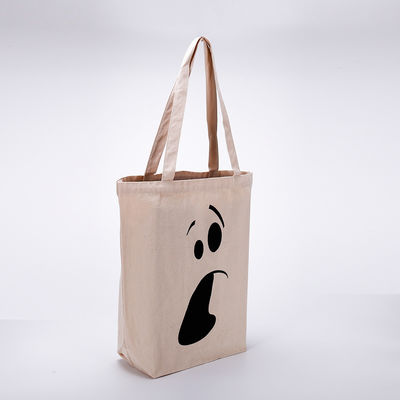 Benutzerdefiniertes Logo Vollfarb-Leinwand-Baumwoll-Tote-Taschen mit neuesten modischen Buchstabenmuster