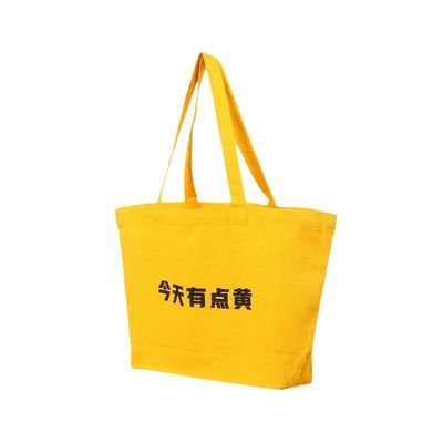 Frauenmodische Leinwand-Tote-Einkaufstaschen mit individuellem Logo und individueller Farbe