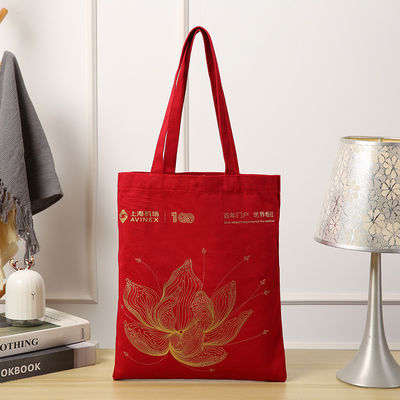 Custom Logo gedruckte wiederverwendbare Leinwand Tote-Tasche für den täglichen Schulleben Einkaufsbedarf
