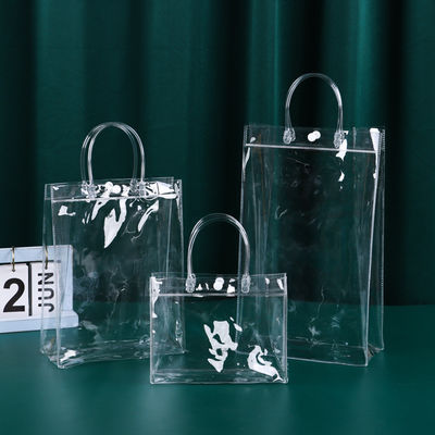 Öffnen Schließung Kundenspezifische klare PVC-Verpackungstüte für transparente große PVC-Tote Geschenke Reisen