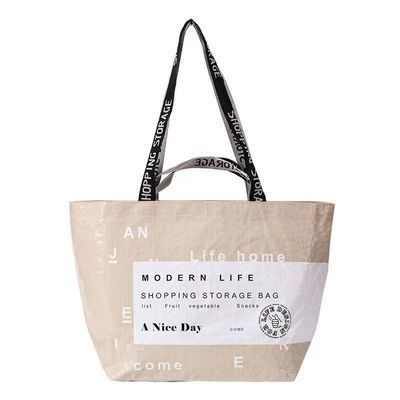 angepasste Farbe Öko-freundliche PP-gewebte Laminat-Shopping-Tote-Taschen mit individuellem Logo