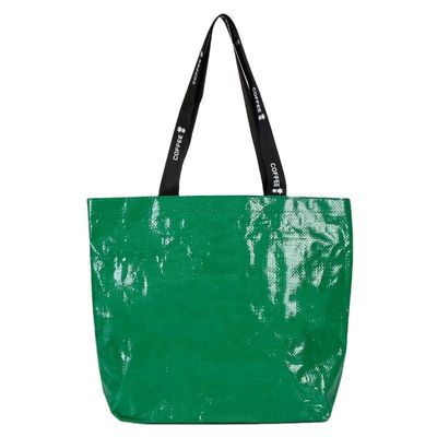 angepasste Farbe Öko-freundliche PP-gewebte Laminat-Shopping-Tote-Taschen mit individuellem Logo