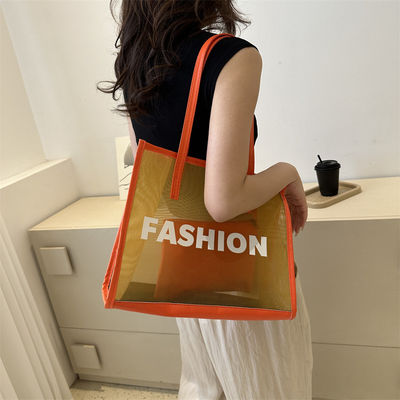 Custom Eco Shopping Bag Custom Design mit Logo Wiederverwendbarer Nylon Mesh Beach Tote Bag
