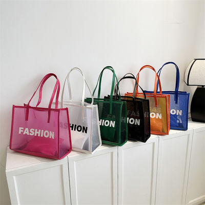 Custom Eco Shopping Bag Custom Design mit Logo Wiederverwendbarer Nylon Mesh Beach Tote Bag