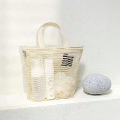 Customized Mesh Toilettenbeutel Leichtgewicht Nettobeutel Kleines Nylon-Gitter für Badezimmer-Speicher