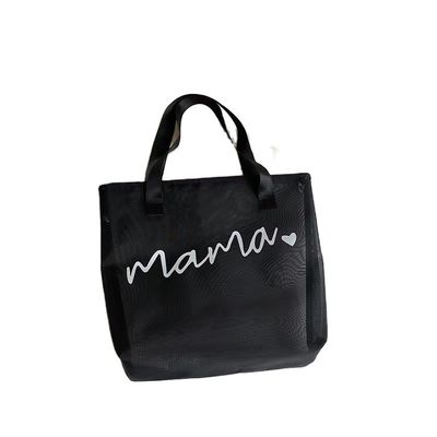 Custom Logo Wasserdichte Polyester-Tote-Tasche für Shopping und Strand-Erkundung