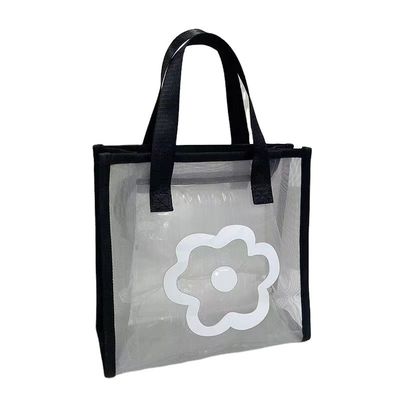 Zeichentrickmuster Wiederverwendbare Eco Mini Tote Bag Custom Printed Polyester Nylon Mesh Einkaufen
