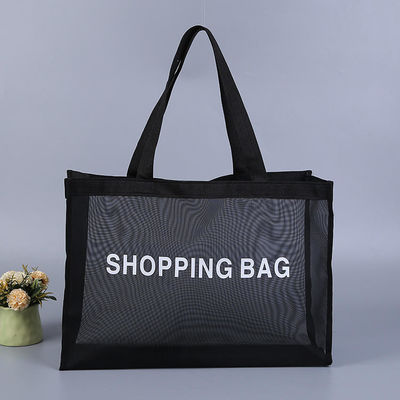 Handheld Style Großkapazität Mesh Shopping Tote Bag mit Custom Logo und angepasst