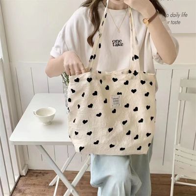 Handtasche aus gestrickter Leinwand für Frauen mittelgroße, langlebige Handtasche