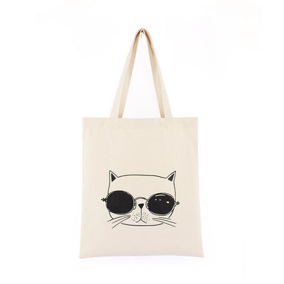 Fashion Canvas Shoulder Tote Bag mit Custom Logo Einkaufstasche für das tägliche Schulleben