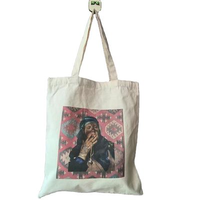 Customized Farbe Shopping Leinwand Tote Tasche mit personalisiertem Druck und Handled Stil