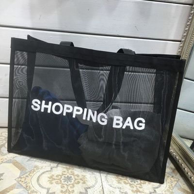 Maschen-Einkaufstüte Sommer Großkapazität Umwelt-Strandtasche Fitnessstudio Yoga Schulter-Tote-Tasche