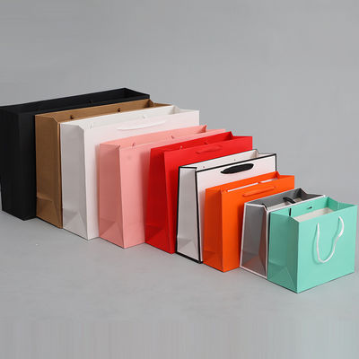 Handgestaltetes Custom Private Logo Druck schwarzes Papier Tote Bag für personalisierte Geschenk