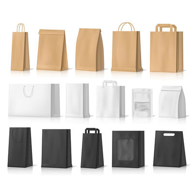 Handgestaltetes Custom Private Logo Druck schwarzes Papier Tote Bag für personalisierte Geschenk