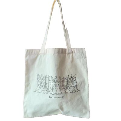 Maßgeschneiderte Umweltschonende einfache Leinwand-Tote-Einkaufstüte mit recyceltem Material