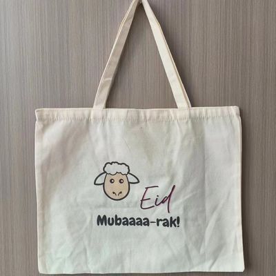 Maßgeschneiderte Umweltschonende einfache Leinwand-Tote-Einkaufstüte mit recyceltem Material