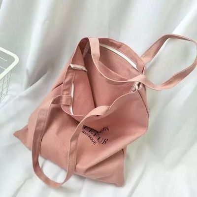 Tägliche Schulzeit Custom Medium Organic Cotton Canvas Tote Bag für den wiederverwendbaren Einkauf